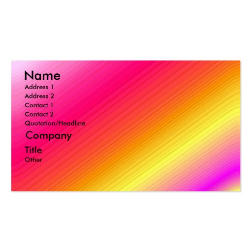 It's a Party - shaded business card template (front side)
