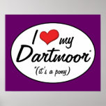 It's a Pony! I Love My Dartmoor Poster