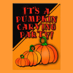 It's a Pumpkin Carving Party!  Party Invitations invitations