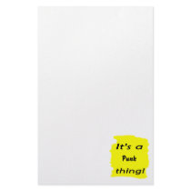 It's a punk thing! stationery design