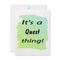 It's a quest thing! personalized announcements