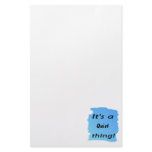It's a quiet thing! stationery paper