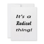 It's a radical thing! personalized invitation