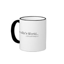 It's A Rat's World logo mugs