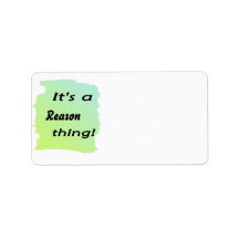It's a reason thing! personalized address label