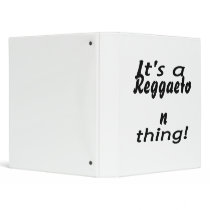 It's a reggaeton thing! vinyl binder