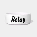It's a relay thing! pet bowls
