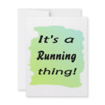 It's a running thing! invitations