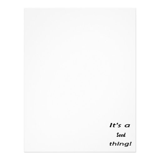 It's a seed thing! letterhead design