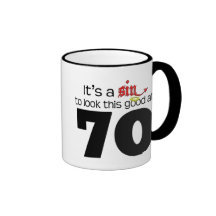 It's A Sin to Look This Good at 70 Coffee Mugs