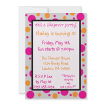 It's a sleepover party!, Hai... Custom Invites