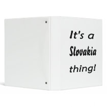 It's a Slovakia thing! 3 Ring Binders