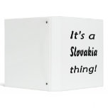 It's a Slovakia thing! 3 Ring Binders