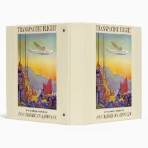 Its A Small World By Pan American Airways Vinyl Binders