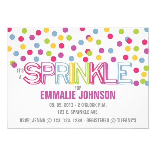 IT'S A SPRINKLE INVITATION