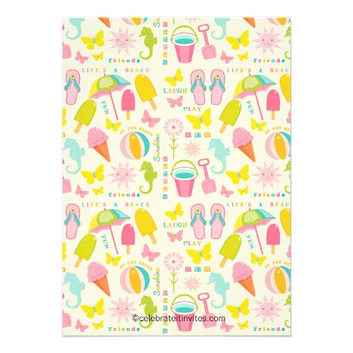 It's a Summer Beach Pool Party Invitation