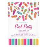 It's a Summer Flip Flop Pool Party Invitation