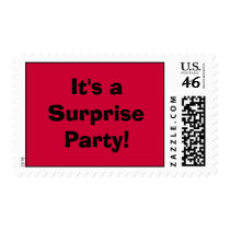 It's a Surprise Party! Red Stamp