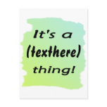 It's a taboo thing! postcard