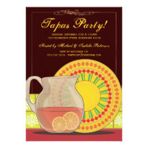 It's a Tapas Party! Happy Hour Invitation