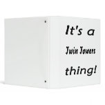 It's a twin towers thing! binders