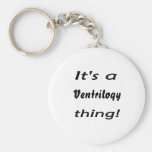 It's a ventriloqy thing! keychain