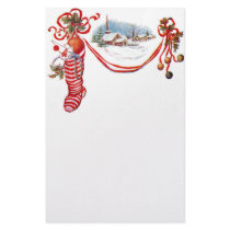 Its A Vintage Merry Christmas! stationery by ArtisticFootprints Its A Vintage Merry Christmas! stationery