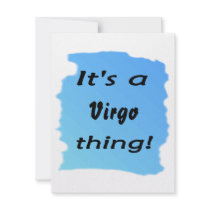It's a Virgo thing! Personalized Invite