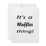 It's a waffles thing! custom invitation