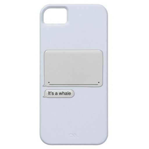 It's a Whale iPhone 5 Cover