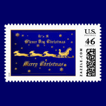 It's A Wiener Dog Christmas Postage postage by Lotacats It's A Wiener Dog Christmas Postage postage