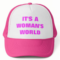 IT'S A WOMAN'S WORLD hats