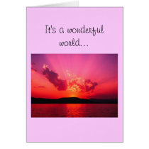 "It's a wonderful world...because you're in mine." cards by jaxtheho "It's a wonderful world...because you're in mine." cards