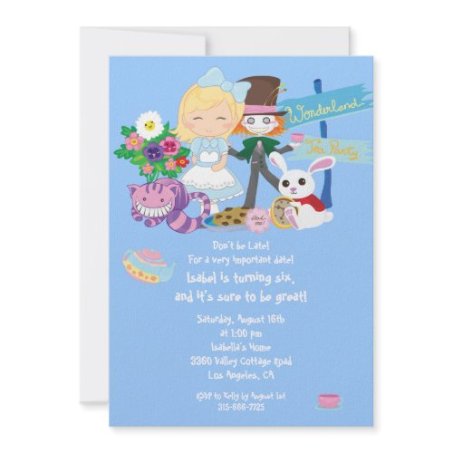 It's a Wonderland Birthday Tea Party Invitation invitation