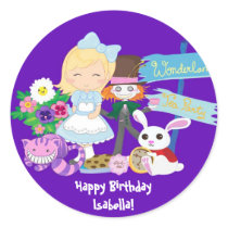 It's a Wonderland Birthday Tea Party Sticker