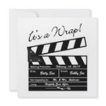 It's A Wrap - Movie Wedding Thank You Custom Invitations