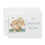 It's a Year of the Rabbit Baby Shower! Personalized Invitation