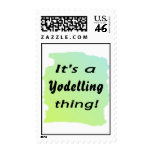 It's a yodelling thing! stamps