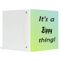It's a zippy thing! 3 ring binders