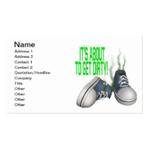 Its About To Get Dirty Business Card Template