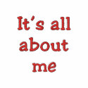 It's all about me AA Fleece Zip Hoodie embroidered shirts