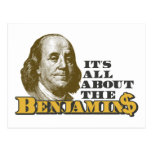 It's All About the Benjamins Post Card