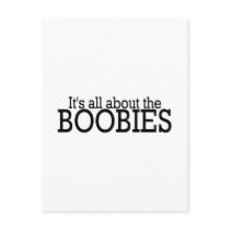 Its All About The Boobies Postcards