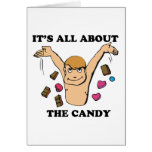 its all about the candy greeting card