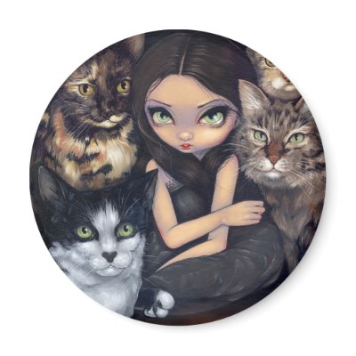 "It's All About the Cats" Magnet