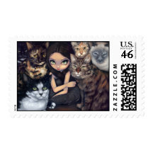 "It's All About the Cats" Stamp