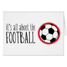 It's All About the Football Greeting Card