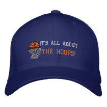 IT'S ALL ABOUT THE HOOPS! embroidered hats by EmbroideredGifts4You IT'S ALL ABOUT THE HOOPS! embroidered hats