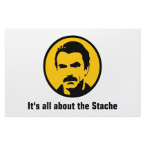It's All About the Stache Customized Stationery