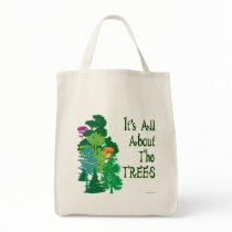 It's All About The Trees Green Slogan bags